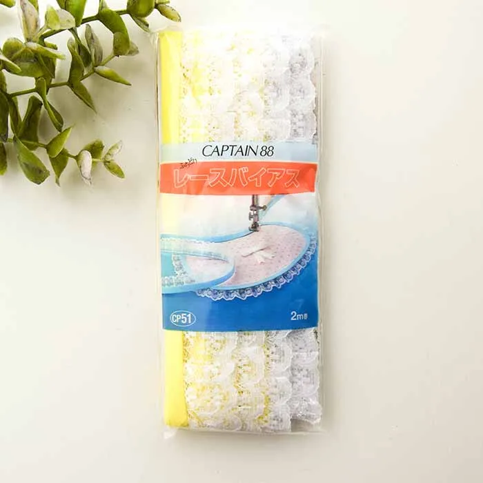 レースバイアス　ふちどり