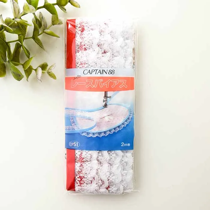 レースバイアス　ふちどり