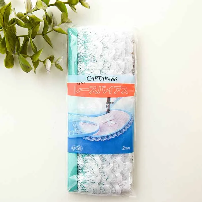 レースバイアス　ふちどり