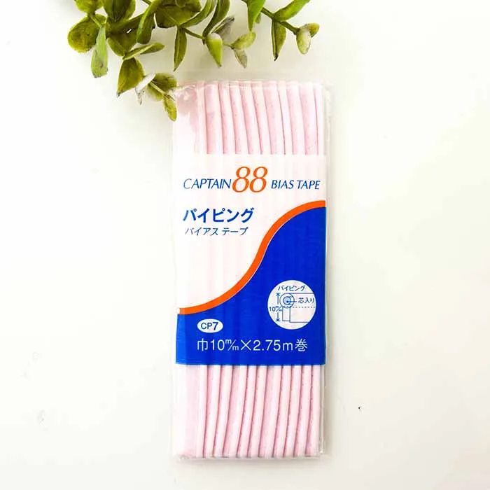 バイアステープ　パイピング