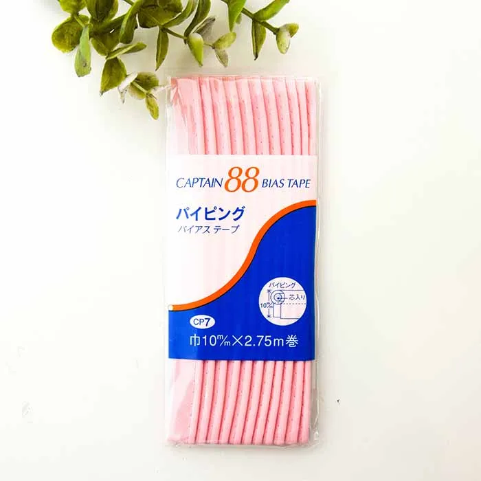 バイアステープ　パイピング