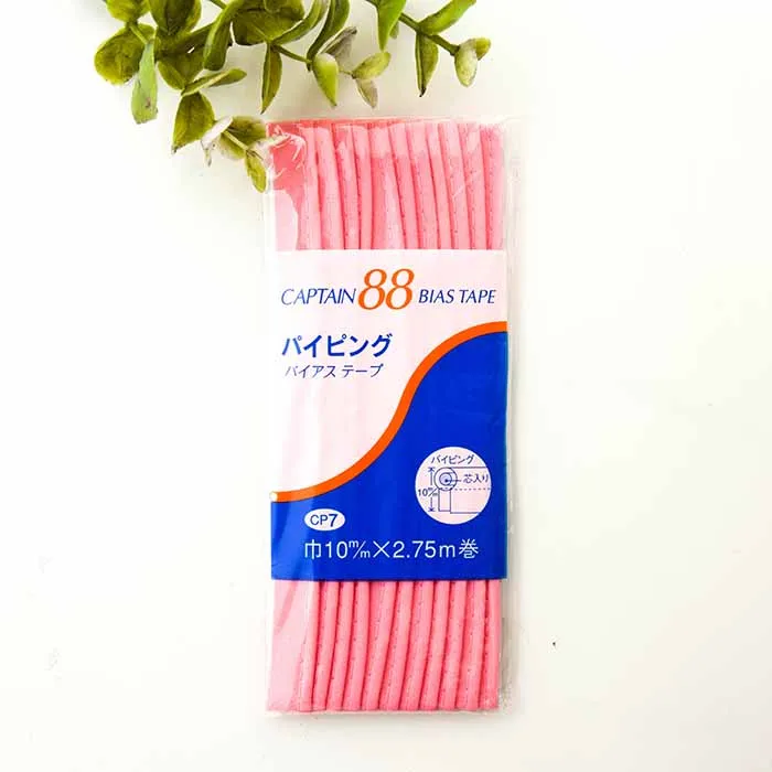 バイアステープ　パイピング