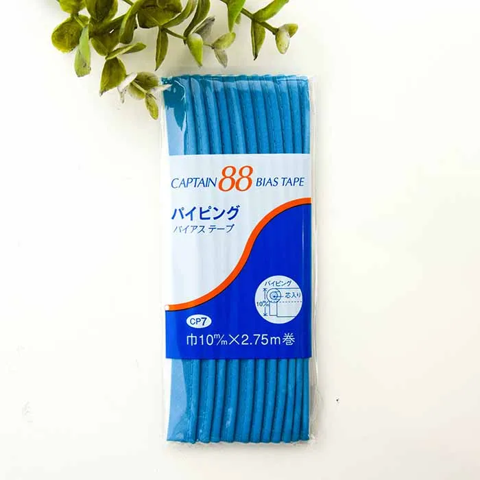 バイアステープ　パイピング