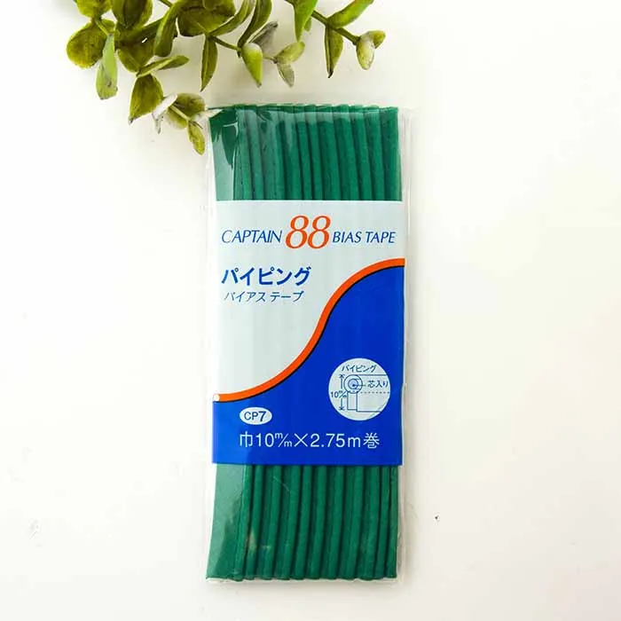 バイアステープ　パイピング