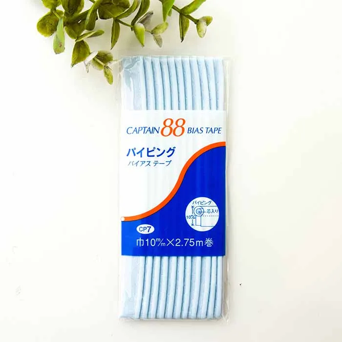 バイアステープ　パイピング