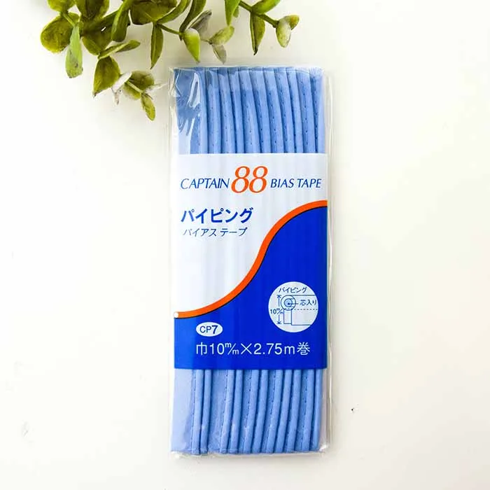 バイアステープ　パイピング