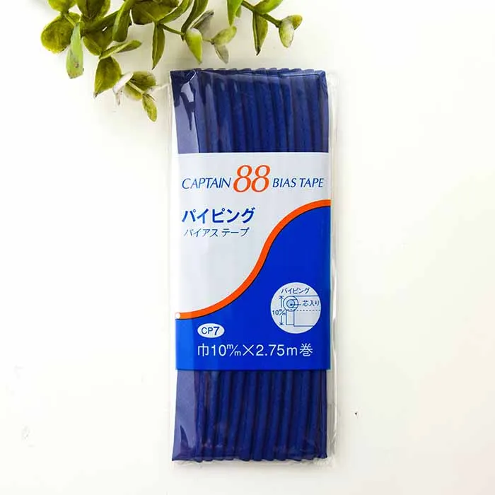 バイアステープ　パイピング