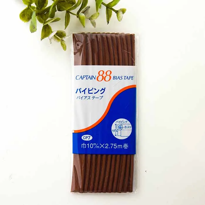 バイアステープ　パイピング