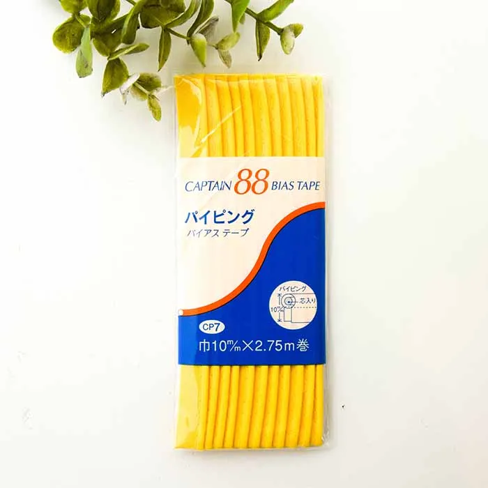 バイアステープ　パイピング