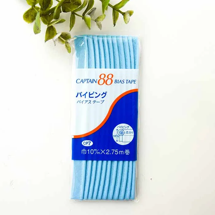 バイアステープ　パイピング