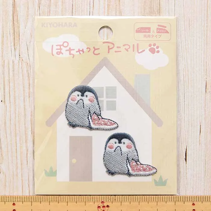 2Way接着ワッペン　ぽちゃっとアニマル