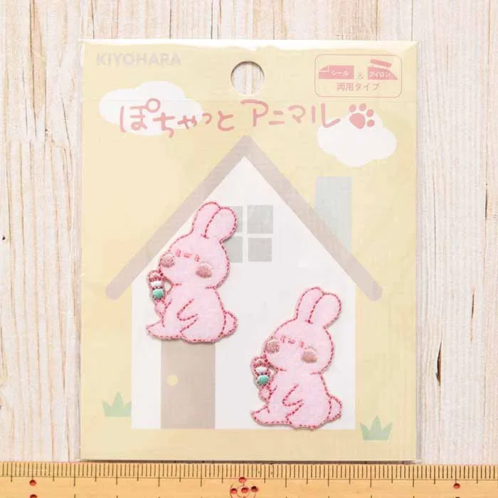 2Way接着ワッペン　ぽちゃっとアニマル