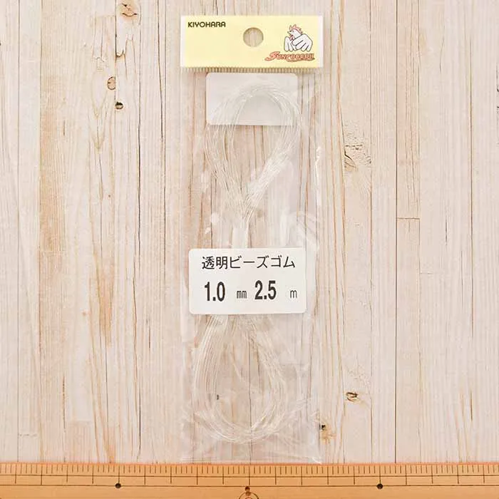 透明ビーズゴム　1.0mm