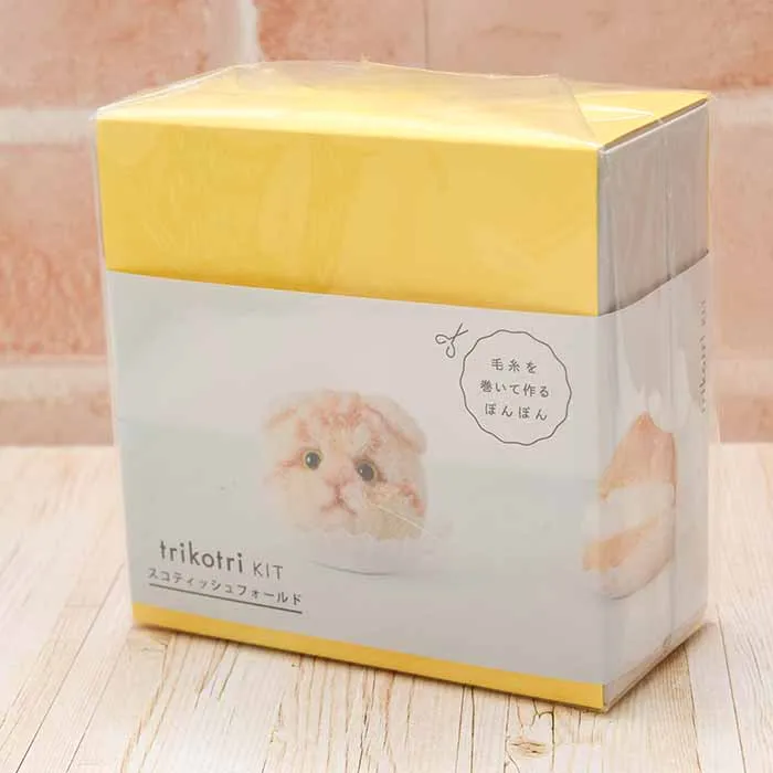 猫ぽんぽんキット　スコティッシュフォールド