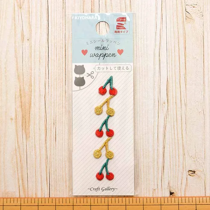 ２Way接着ワッペン　ミニシールワッペン