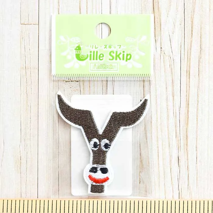 アイロン接着ワッペン　動物アルファベット　Yak(ヤク)