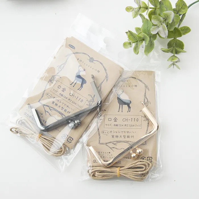 がま口　口金 幅7.5cm×深さ3.5cm