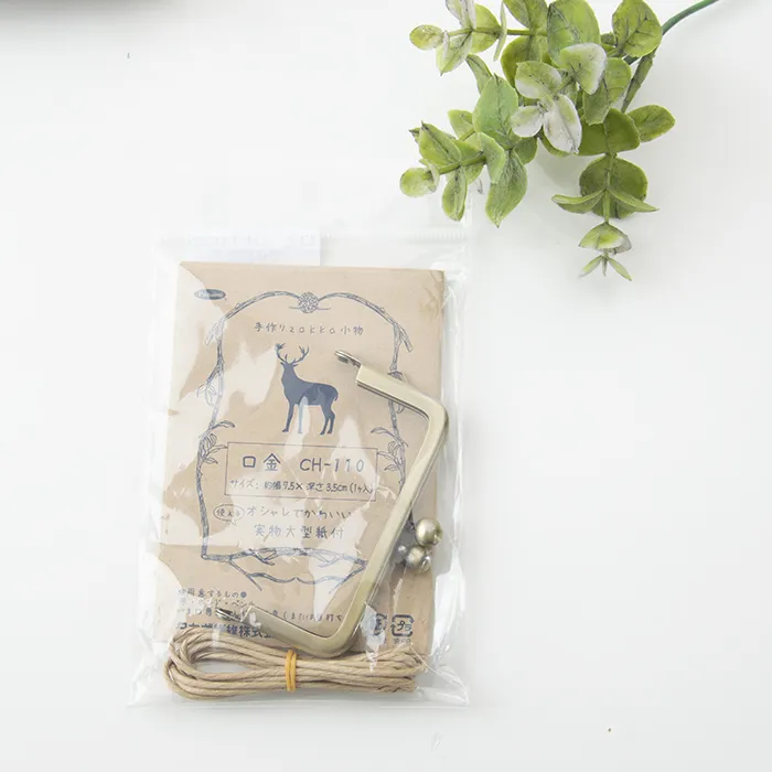 がま口　口金 幅7.5cm×深さ3.5cm