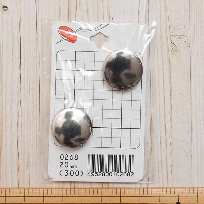 ポリエステルボタン　足つき　20ｍｍ