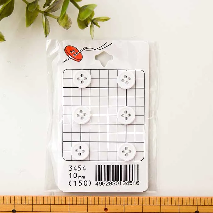 プラスチックボタン　10mm