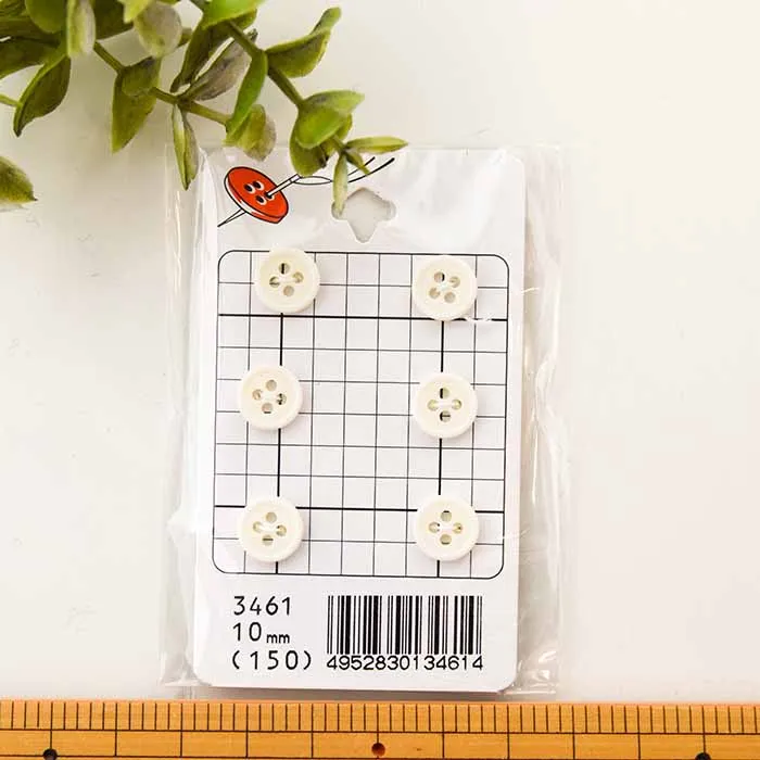 プラスチックボタン　10mm