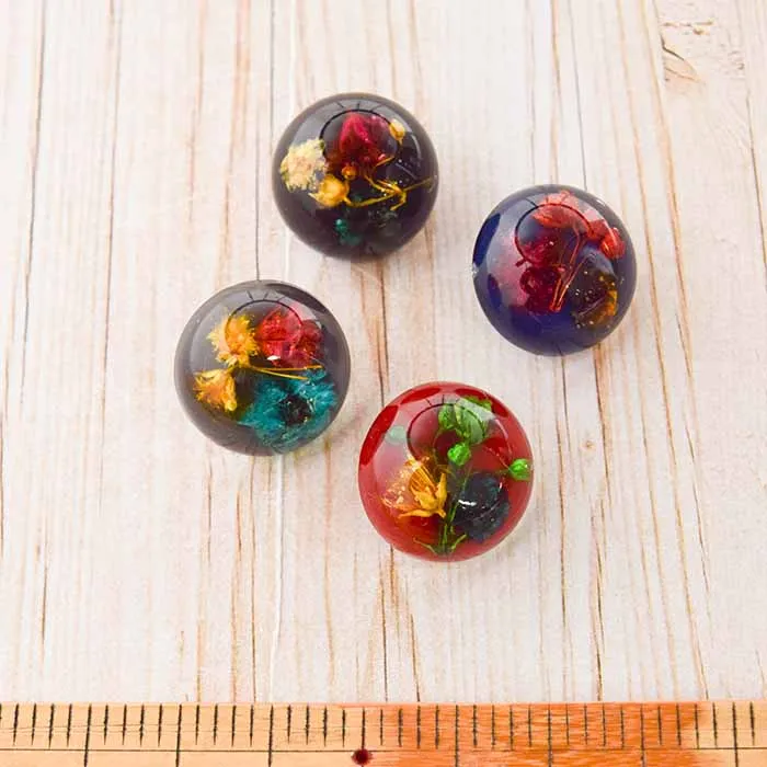 ボタン　ドライフラワー　20mm