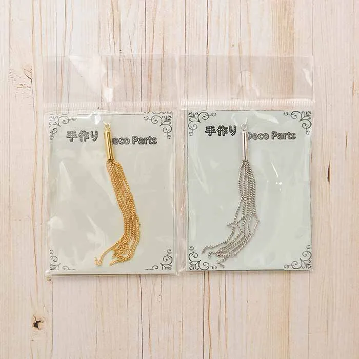 アクセサリーパーツ　金属タッセル