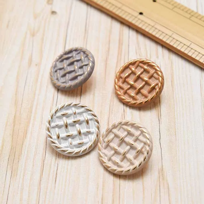 箱ボタン　ツイード21mm