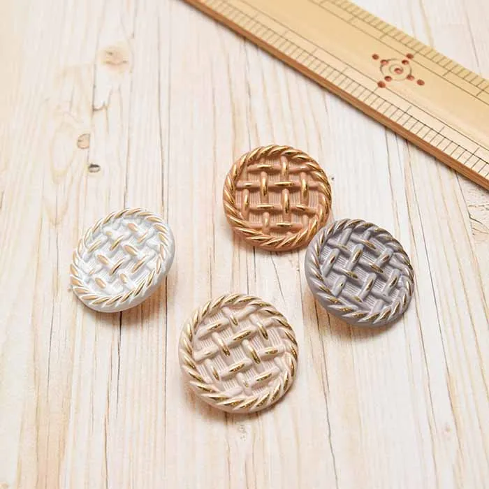 箱ボタン　ツイード25mm