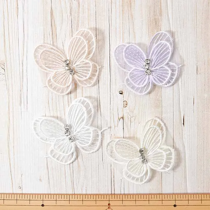 モチーフレース　ちょうちょ【1柄単位】