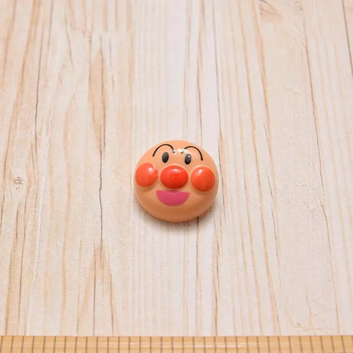 足付きボタン　アンパンマンフェイス