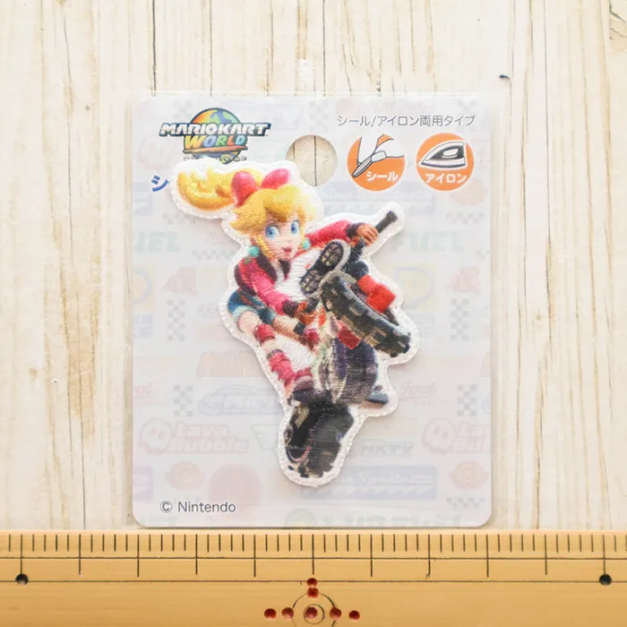 2wayワッペン　マリオカートワールド　ピーチ