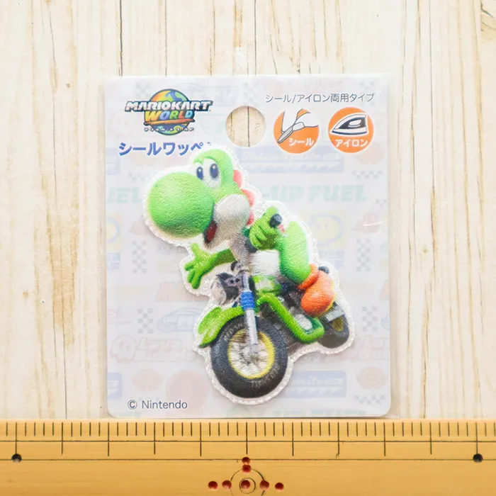 2wayワッペン　マリオカートワールド　ヨッシー