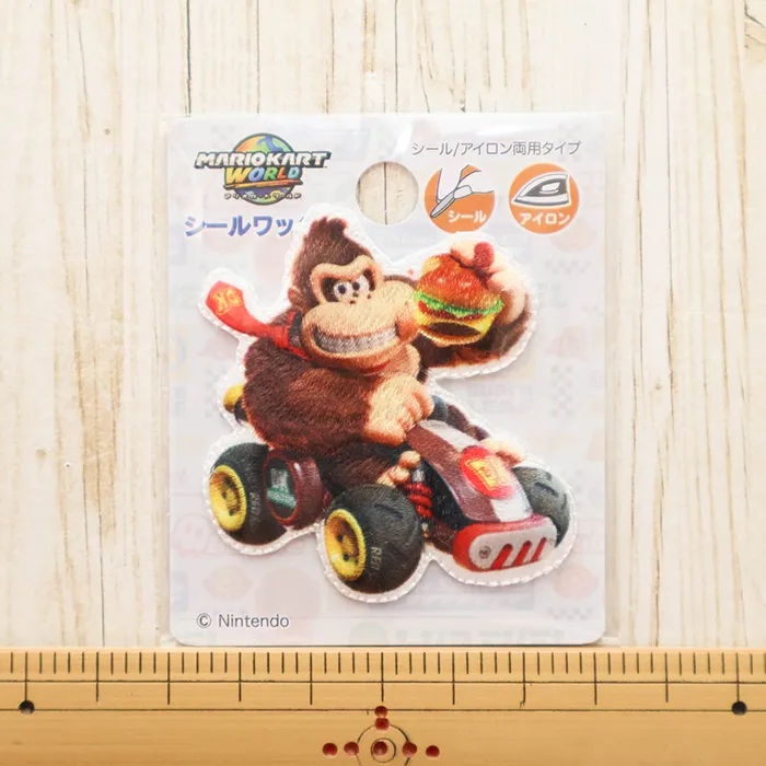 2wayワッペン　マリオカートワールド　ドンキーコング