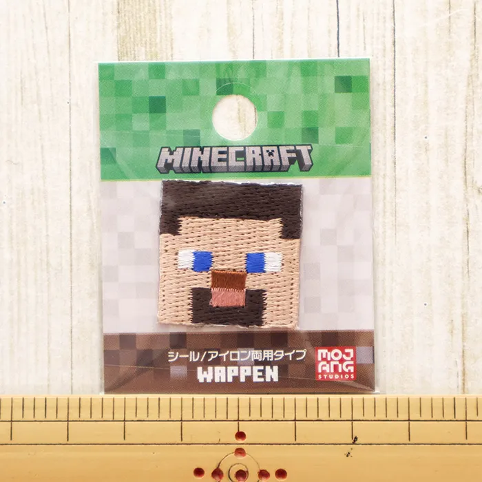 2wayワッペン　マインクラフト　STEVE