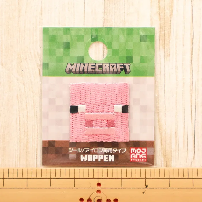 2wayワッペン　マインクラフト　ブタ