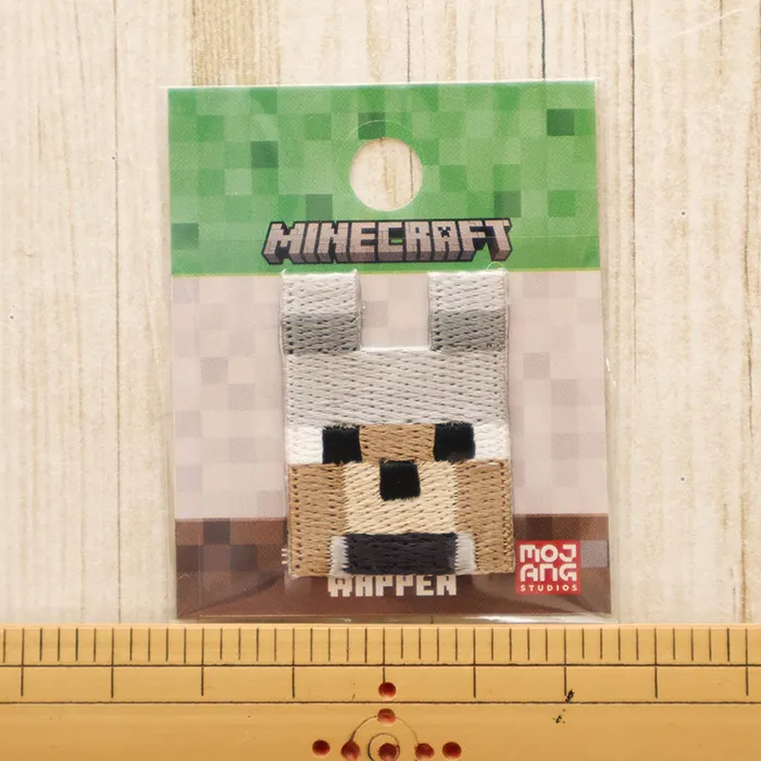 2wayワッペン　マインクラフト　オオカミ