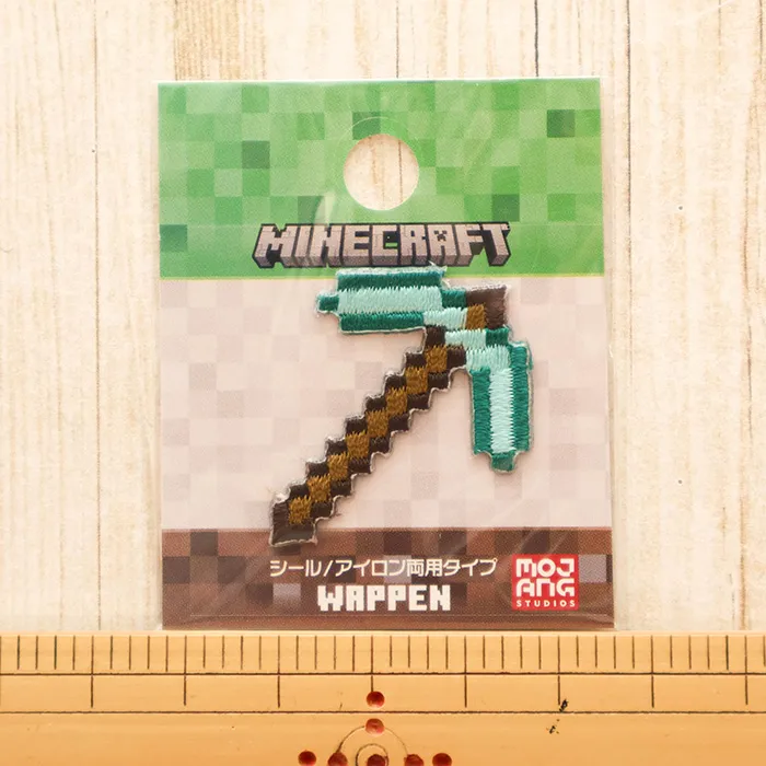 2wayワッペン　マインクラフト　ツルハシ