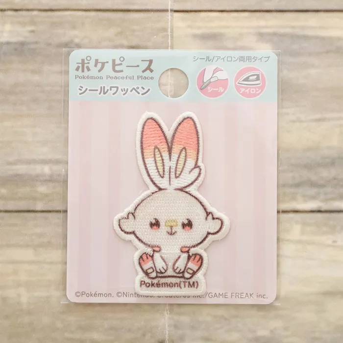 2wayワッペン　ポケピース　ヒバニー