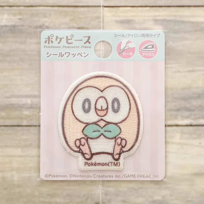 2wayワッペン　ポケピース　モクロー