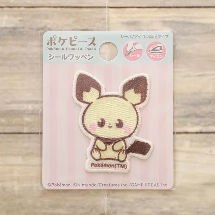 2wayワッペン　ポケピース　ピチュー