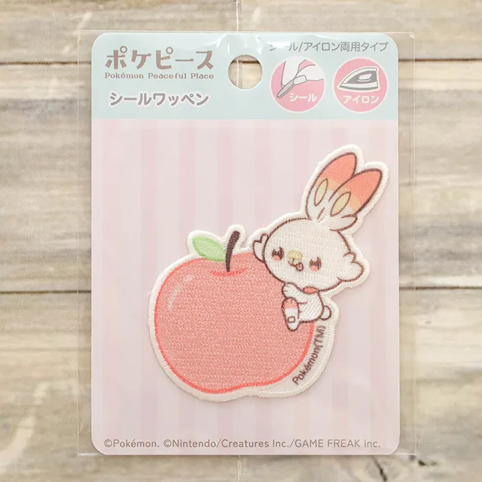 2wayワッペン　ポケピース大　ヒバニー