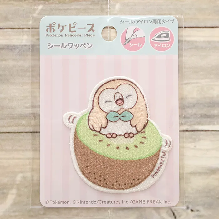 2wayワッペン　ポケピース大　モクロー