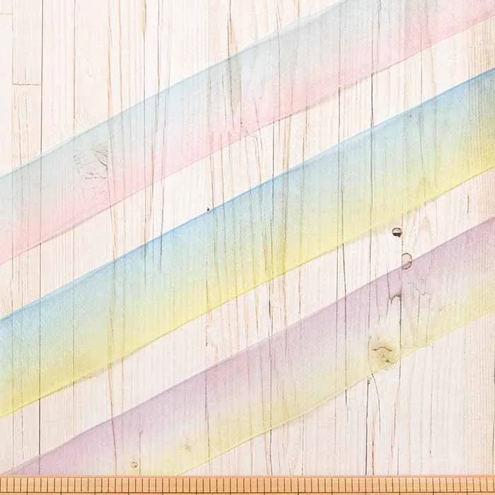 青山リボン　オーガンジーリボングラデーション　25mm幅