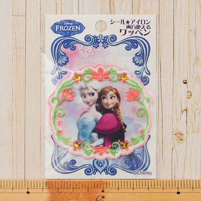 2Way接着ワッペン　アナとエルサ【D01Y2242】