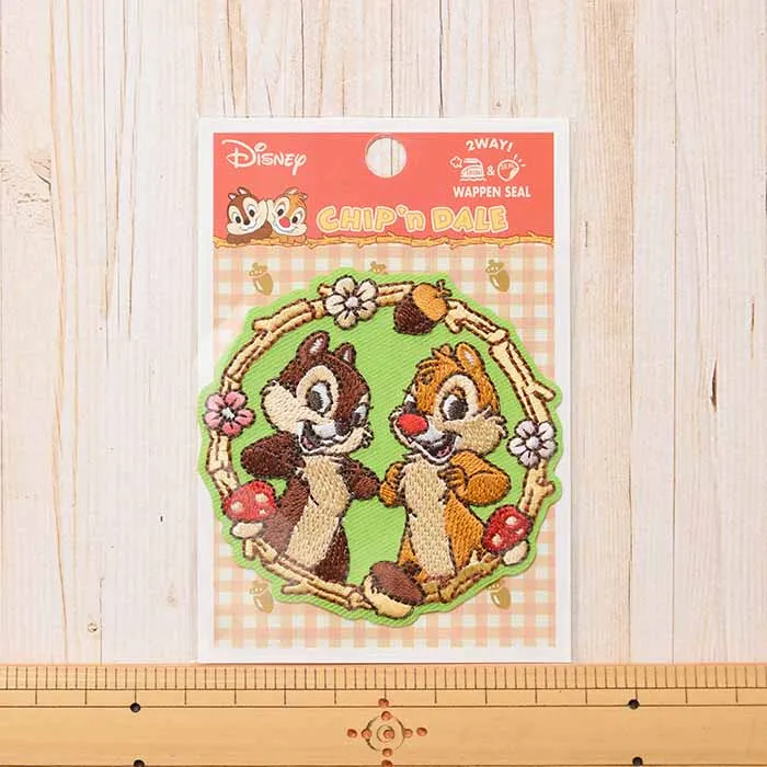 2way接着ワッペン　チップとデール（大）