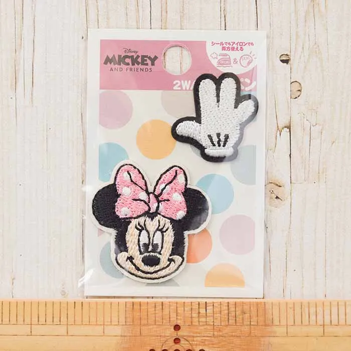 2way接着ワッペン　ミニーマウス（小）