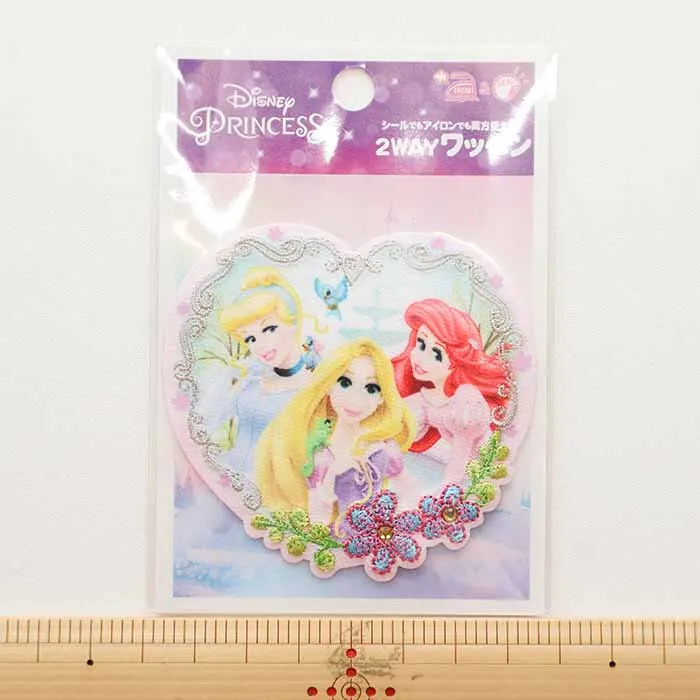 2wayワッペン　ディズニープリンセス　ドリームハート