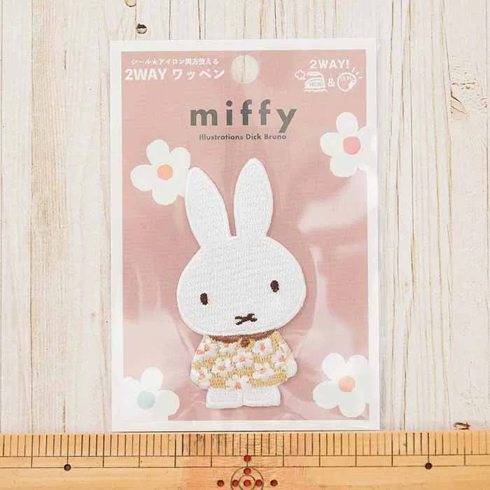 2way接着ワッペン　miffyスプリングフラワー　ワンピース