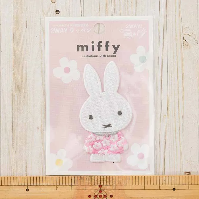 2way接着ワッペン　miffyスプリングフラワー　ワンピース